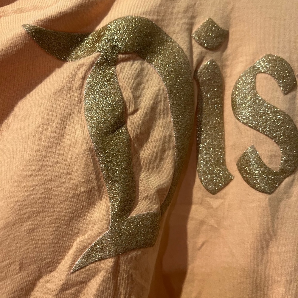 Disney Gold Letter Spirit Jersey Crewneck Sweater - Picture 7 of 8